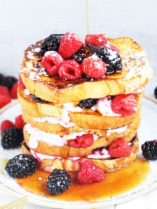 Berries Cream Cheese French Toast