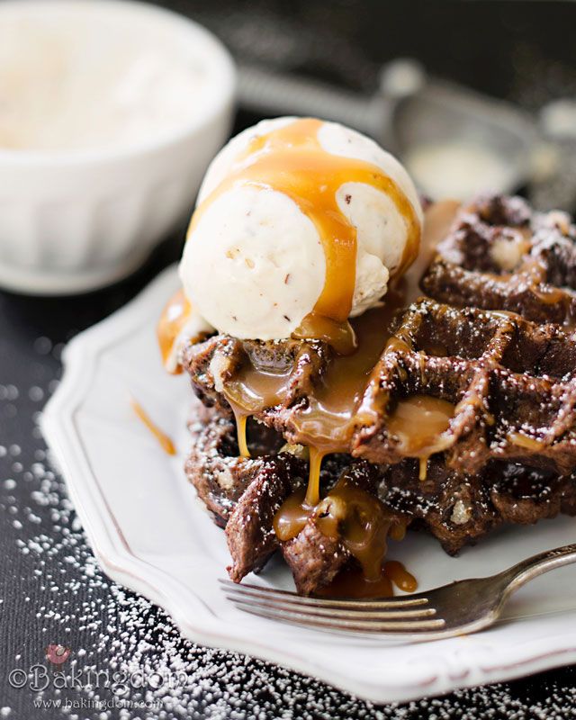 Chocolate Caramel Liege Waffles Dulceria Bakery